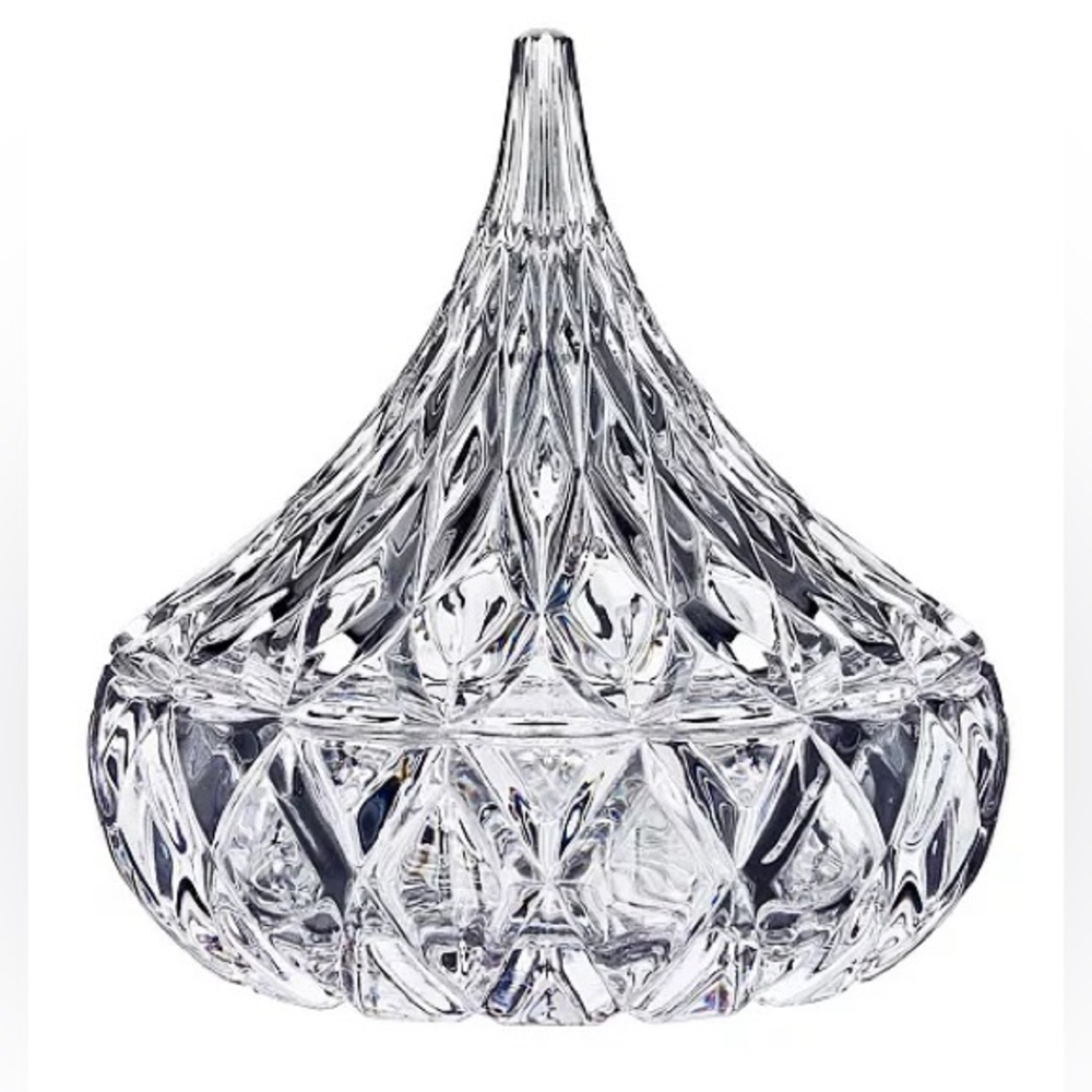 Hershey’s Kiss crystal covered candy dish